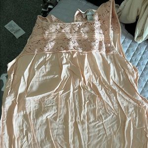 Light Pink Loft Tank Top with Neck Detail Size Small